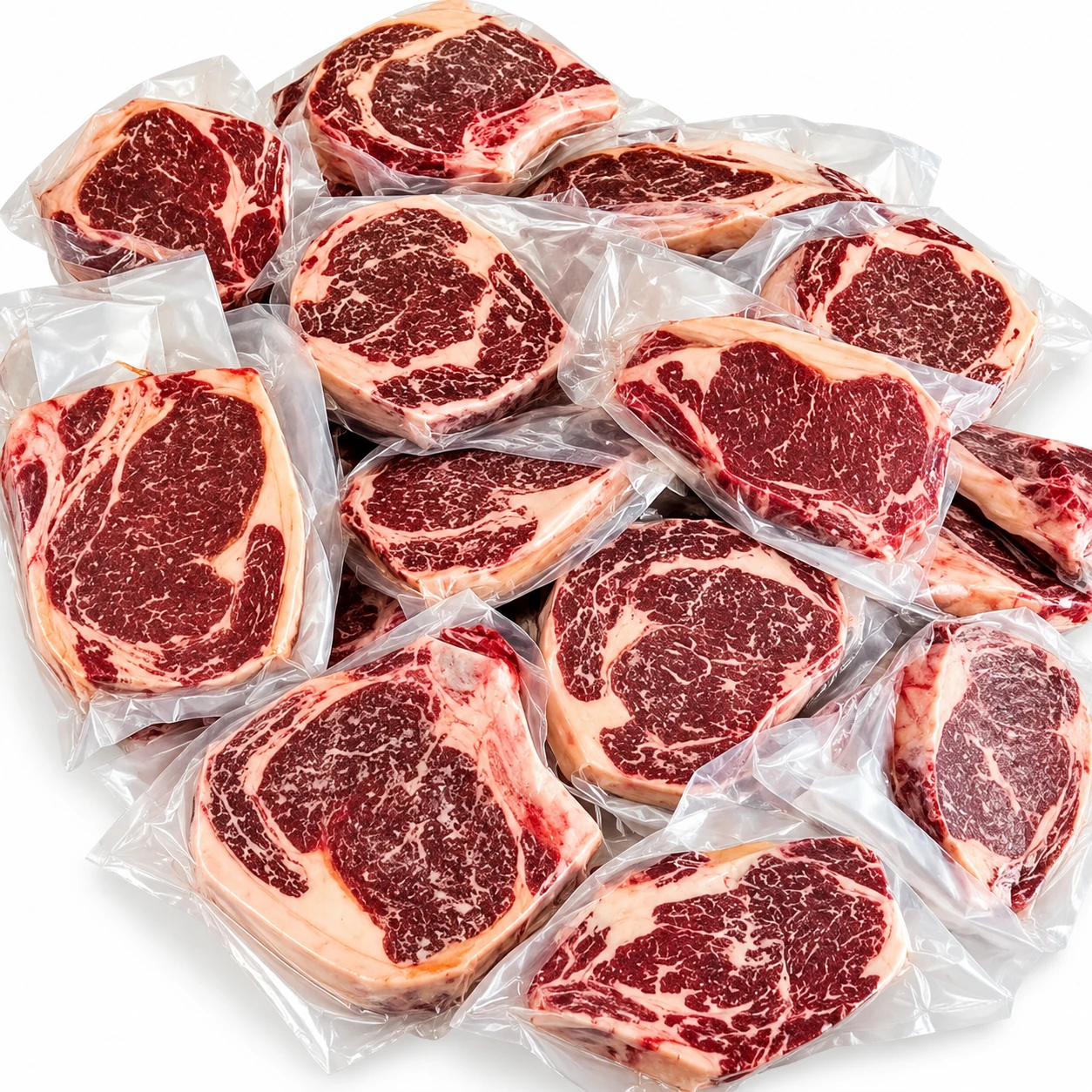 Ribeyes de wagyu empacados al vacío